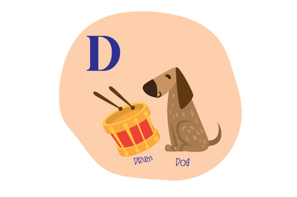 Alphabet Infographic D: A Versatile Graphic Design Asset for School & Crafts Businesses