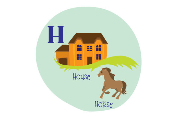 Alphabet Infographic H: A Versatile Graphic Design Asset for School and Crafts Content