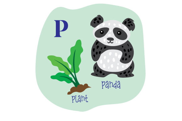 Alphabet Infographic P for Embroidery Projects