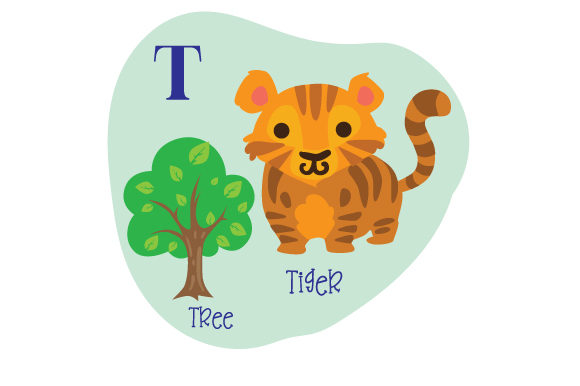Alphabet Infographic T: A Versatile Graphic Design Asset for School-Themed Crafts