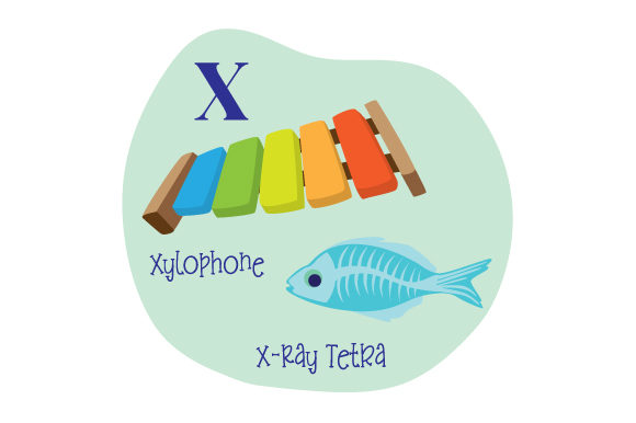 Alphabet Infographic X: A Versatile Design for School and Crafts