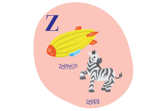 Alphabet Infographic Z: A Creative Design Asset for School and Crafts Projects