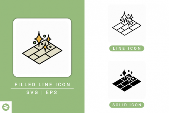 Clean Floor Icons Set: A Versatile Graphic Design Asset for Modern Web and Editorial Use