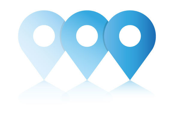 Map Pin Process Diagram Infographics for Digital Sellers