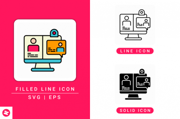 Online Meeting Icons Set: A Designer’s Perspective for Embroidery Projects