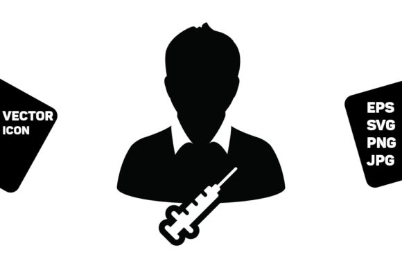 Prescription Icon Vector Vaccine User for Modern Marketing Graphics