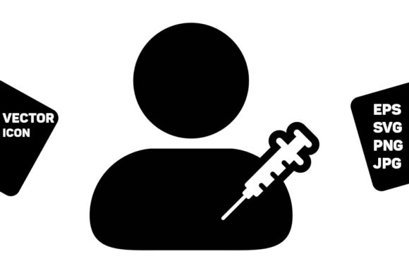 Shot Icon Vector with Vaccine Syringe: A Powerful Graphic Design Asset for Medical Branding
