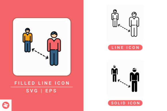 Social Distance Icons Set Review for Embroidery Projects