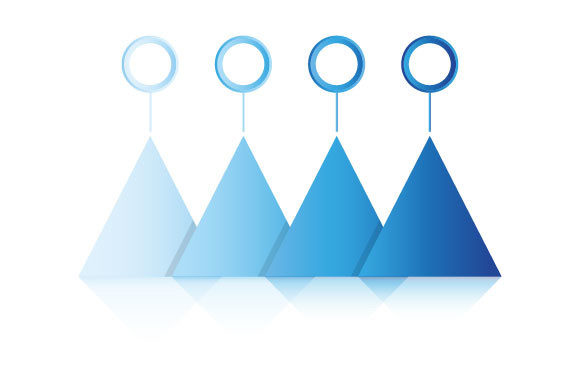 Triangle Process Diagram Infographics: A Practical Design Asset Review