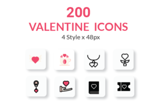 Valentine Icons: A Graphic Design Asset for Digital Sellers